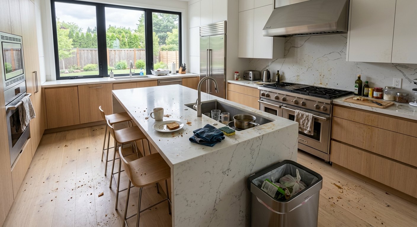Kitchen Before Cleaning